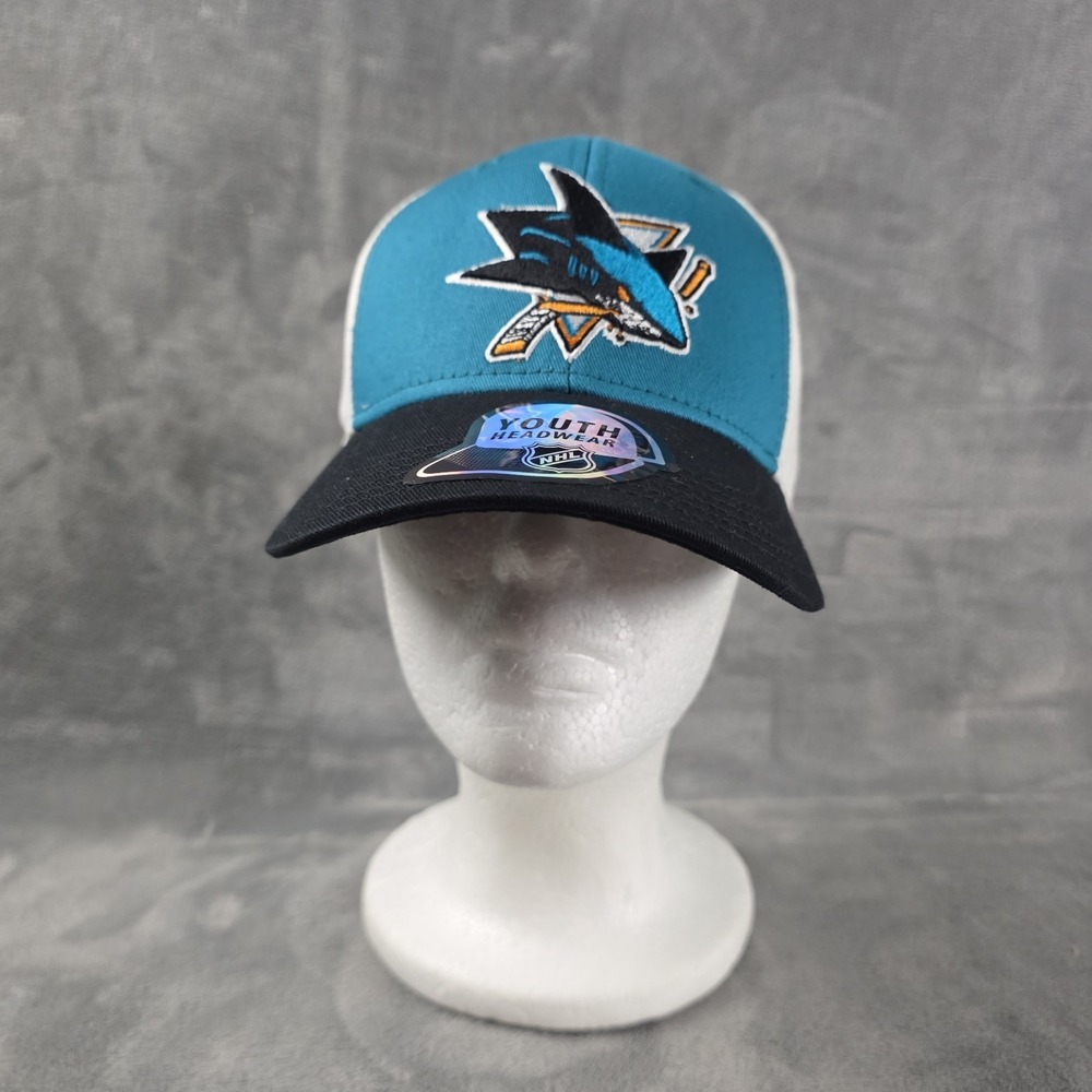 NHL San Jose Sharks youth trucker hat Strap Back New